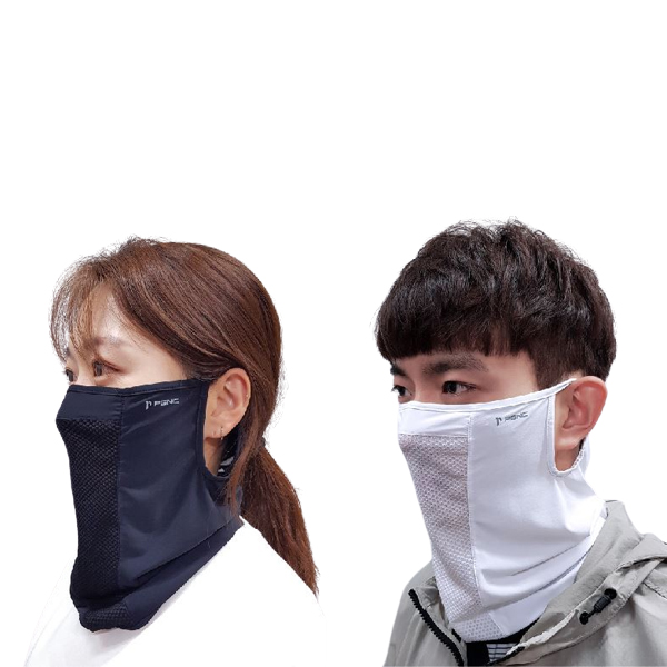패기앤코 여름 자외선 차단 마스크 메쉬 골프 자전거 라이딩 얼굴햇빛가리개 쿨마스크 - 상세 이미지 4