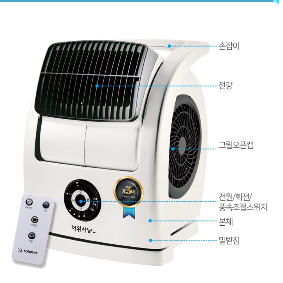 식당 써큘레이터 매장용 써큘레이터 소형 매장 탁상 거실 가정용 써큘레이터  - 상세 이미지 4