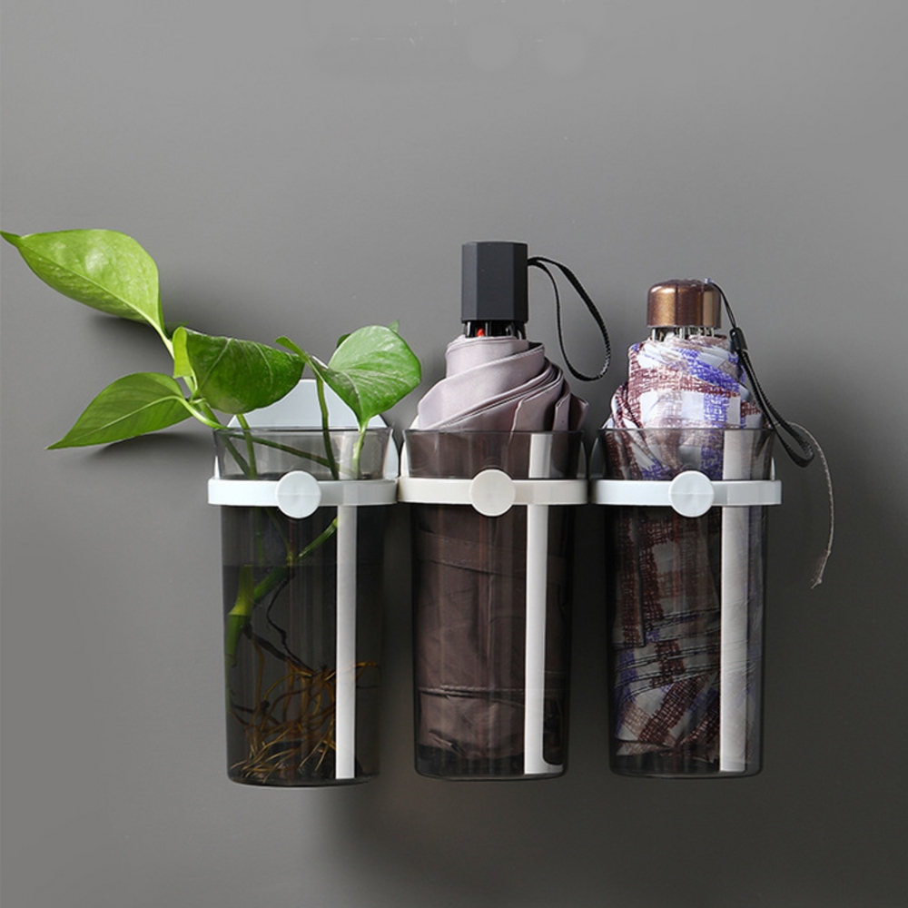 우산걸이 벽부착 2단 우산 꽂이 거치대