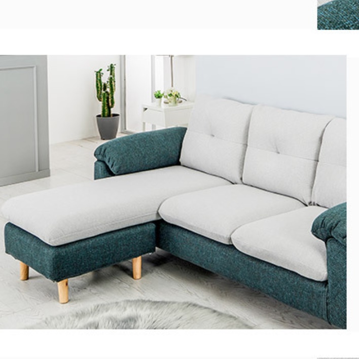 디자인 다이닝 쇼파 3.5인용 쇼파 코너형 소파 기능성 패브릭 소파