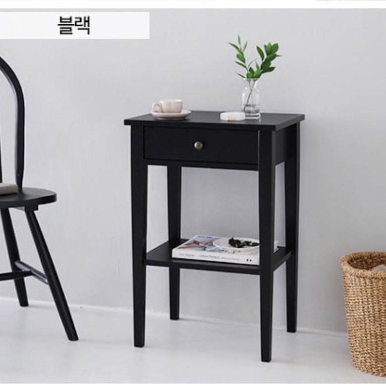 높은 사이드 테이블 협탁 모음 월넛 엔틱 인테리어 침대 옆 틈새 슬림 빈티지 작은 고급