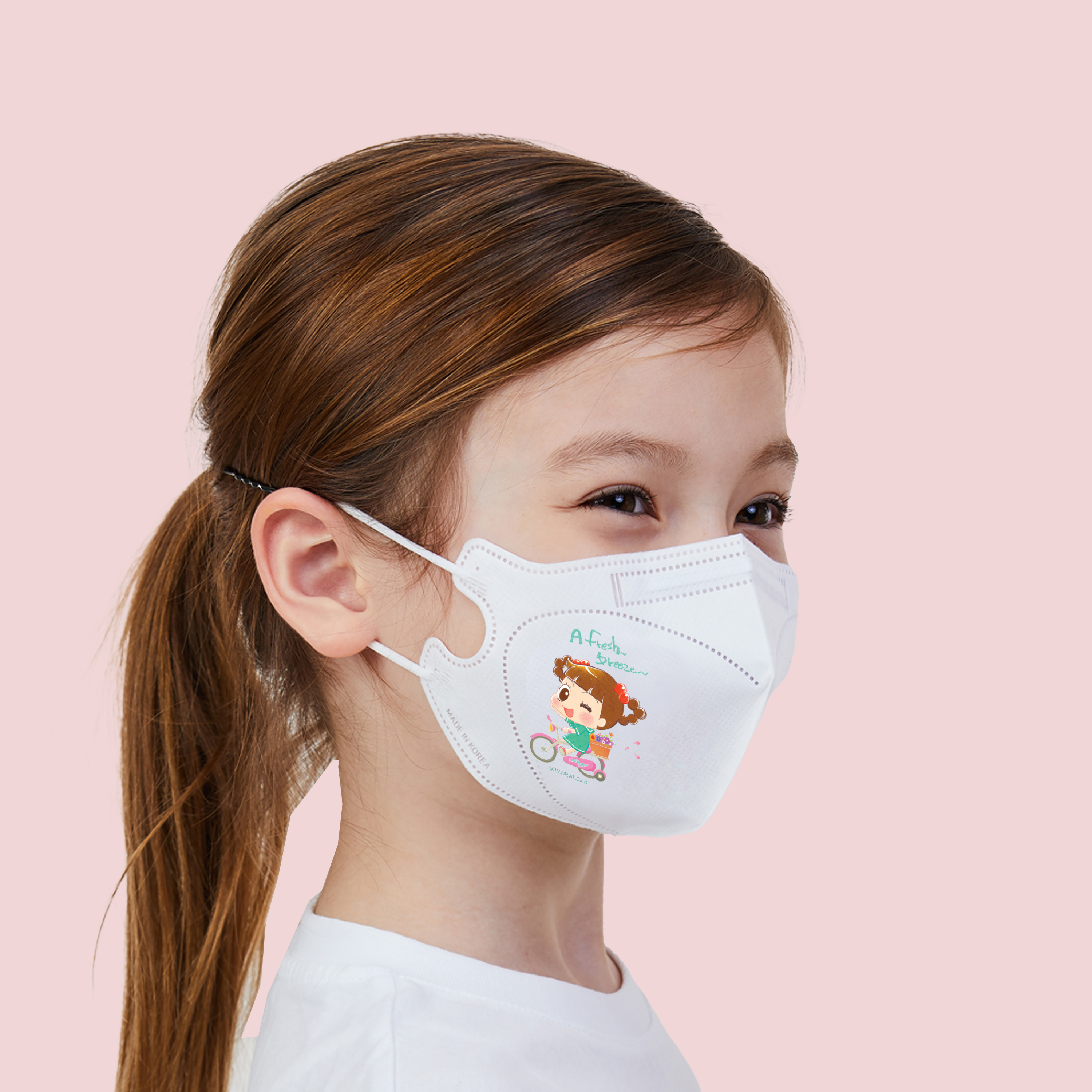 어린숨 안녕 자두야 어린이 마스크 30매 초등학생 유아 소형 캐릭터 베이직 아트심볼 이미지 6