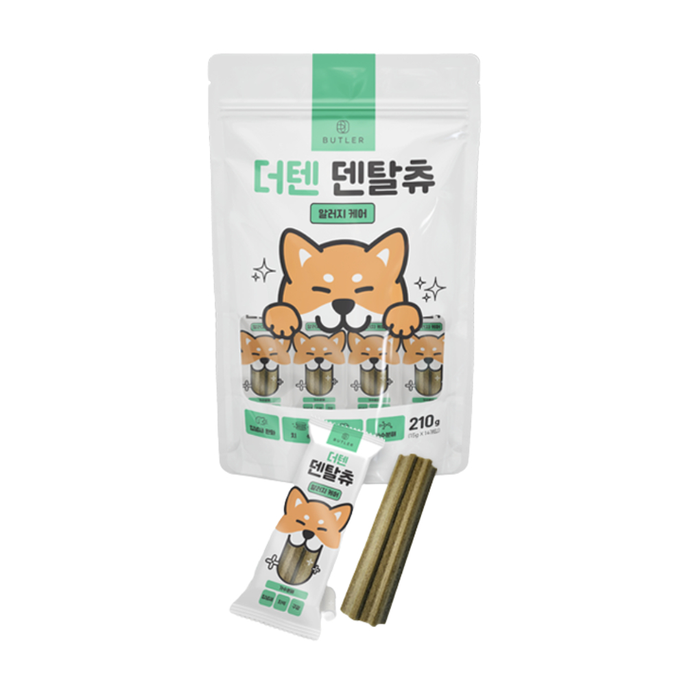 강아지 입냄새제거 치석제거 껌 알러지케어 14개입 - 상품 이미지