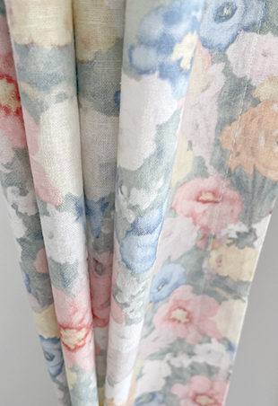 바이아미 빈티지 아라 꽃무늬 레트로 맞춤 커튼