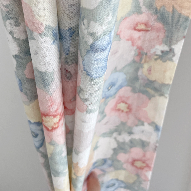 바이아미 빈티지 아라 꽃무늬 레트로 맞춤 커튼