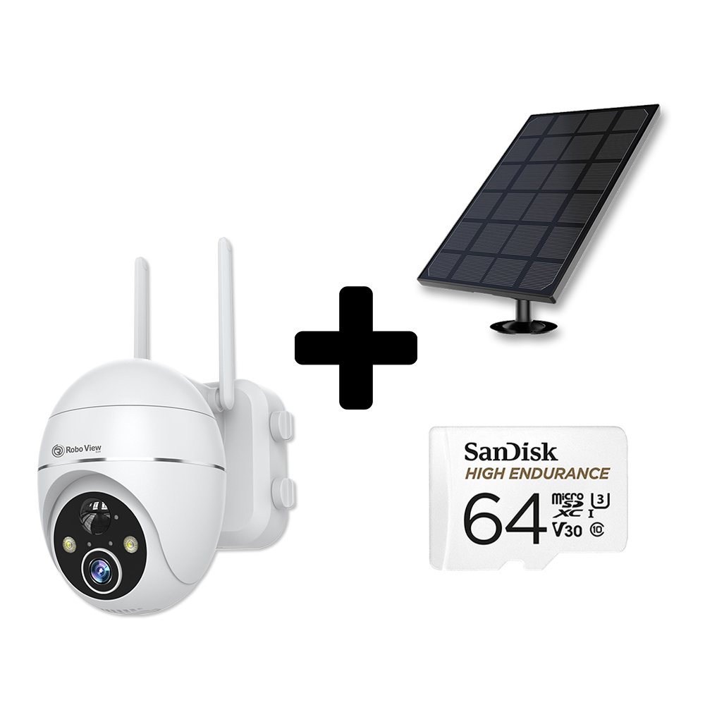 글로벌아이넷 로보뷰S3+3W태양광 무선 배터리 홈 CCTV IP 카메라 64GB - 상품 이미지