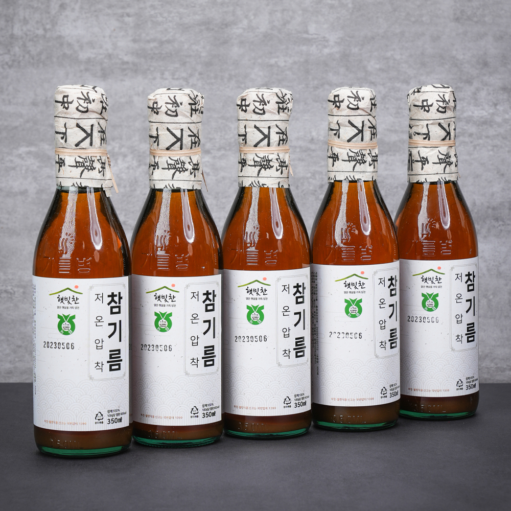 통참깨 저온압착 참기름 350ml - 상세 이미지 4