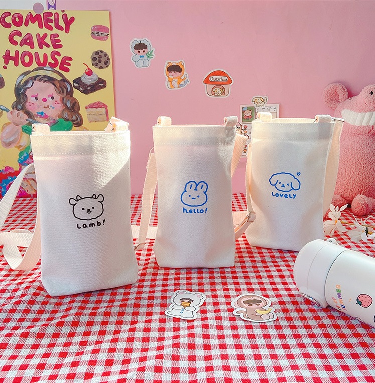 에코백 드링크백 동물 텀블러가방 학교 단체 선물