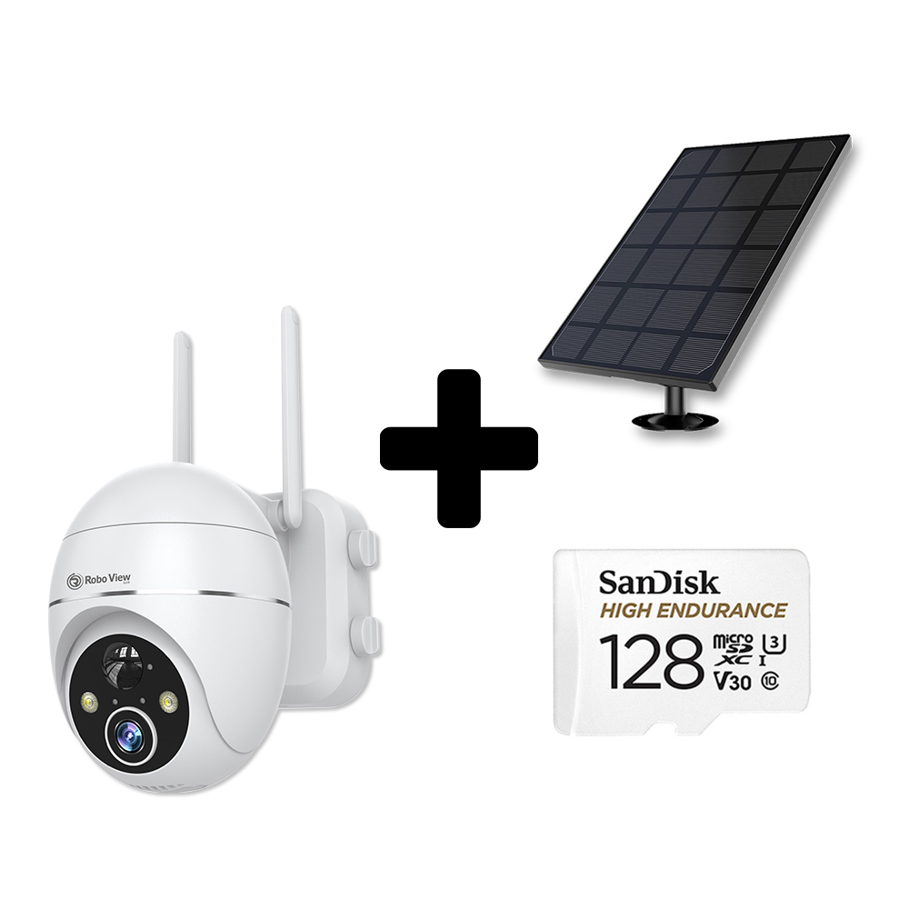 글로벌아이넷 로보뷰S3+3W태양광 무선 배터리 홈 CCTV IP 카메라 128GB - 상품 이미지