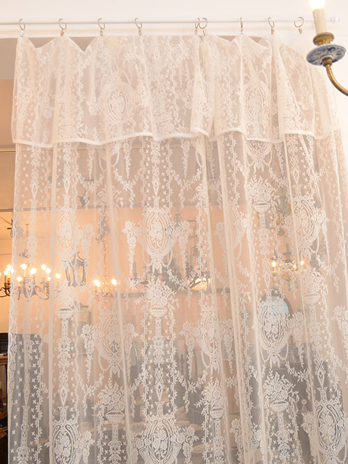 래이스속커튼 최대기장290cm 대폭 앤틱 수입 화이트 거실 커텐 층고높은복층 펜트하우스