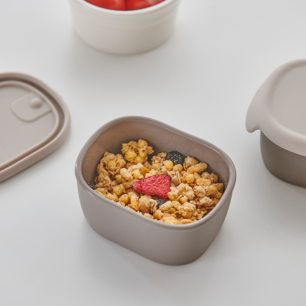 퍼기 이유식 보관용기 이중밀폐 아기 유아 실리콘 보관 4P