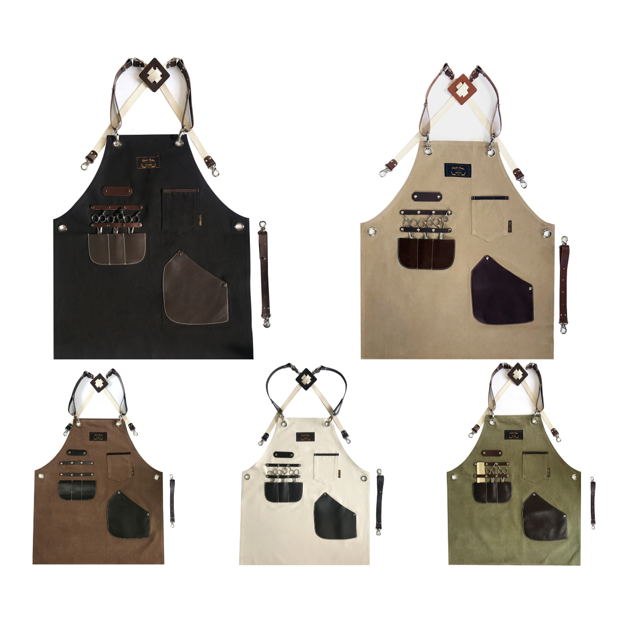 칸데오레더 미술 미대 앞치마 도예 목수 앞치마 하이드