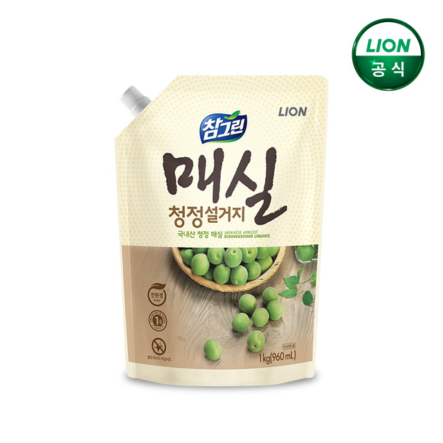 참그린 매실 1kg 리필 x 1개/주방세제 - 상품 이미지