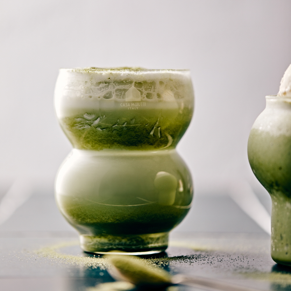 까사무띠 이중 내열 유리컵 더블월 홈카페 맥주잔 / 420ml, 2개, 도스(L)