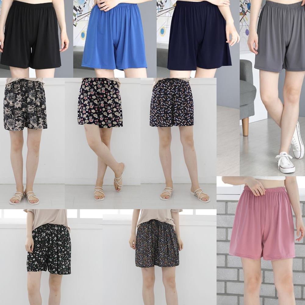 냉감 반바지 1+1 3부 여성 쿨 아이스 국산 밴딩 고무줄 - 상품 이미지