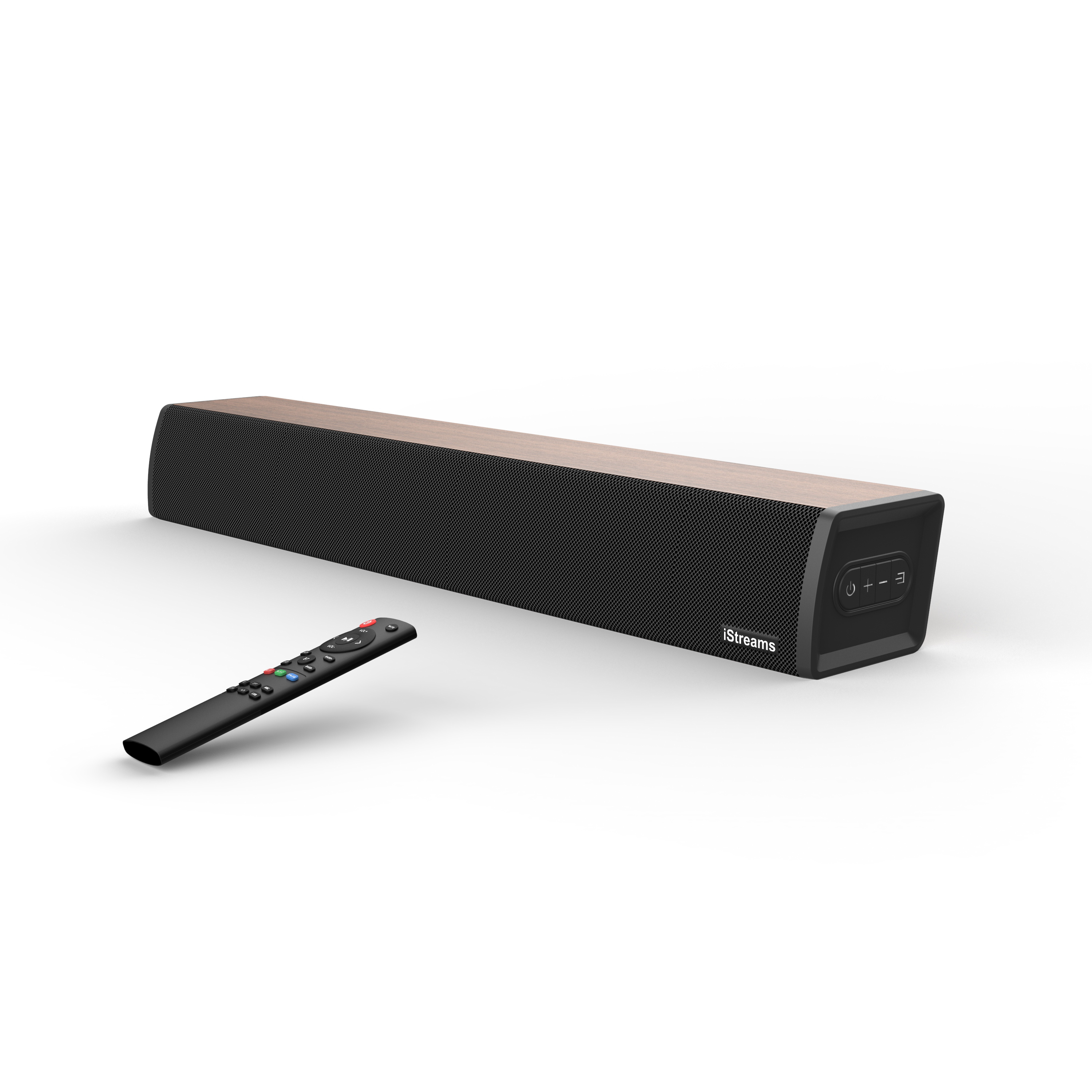 iStreams(아이스트림즈) HDMI ARC 사운드바_모델명SJ07, 다양한 연결단자 제공(HDMIARC,블루투스,Optical,Coaxial,AUX,USB), 리모컨 제공 - 상품 이미지