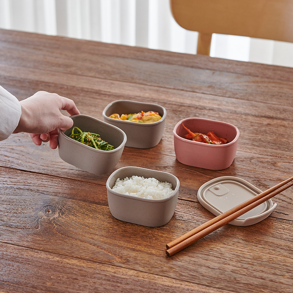 퍼기 이유식 보관용기 이중밀폐 아기 유아 실리콘 보관 4P