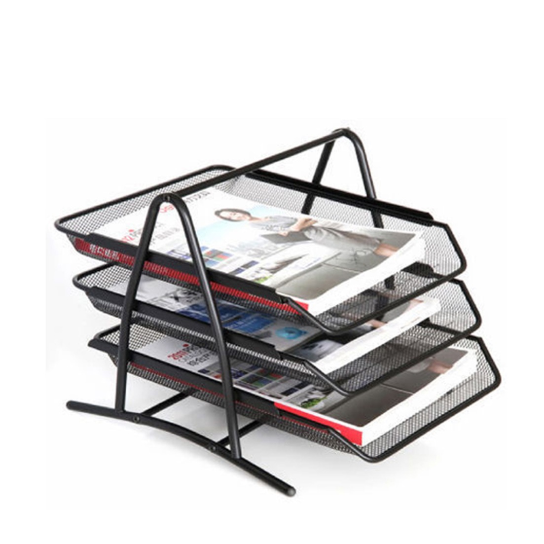 책상위수납장 지류함 작은 서랍장 좁은 공간 수납장 3단