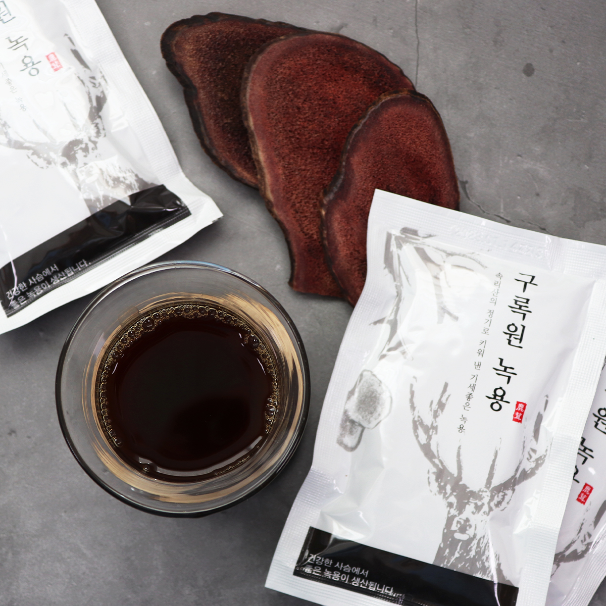 햇녹용 구록원 녹용진액 엑기스 분골상대 기력 원기 회복 110ml x 60포