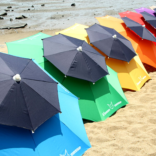 빈슨메시프 투톤 파라솔 2M 일반 캠핑 휴대용 야외 테라스 그늘막 비치 낚시 대형파라솔