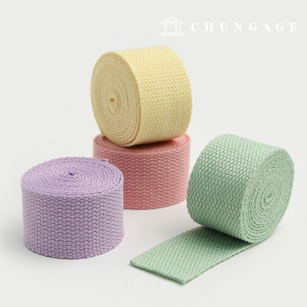 웨빙가방끈 웨이빙끈 젤라또 웨빙끈 30mm - 상품 이미지