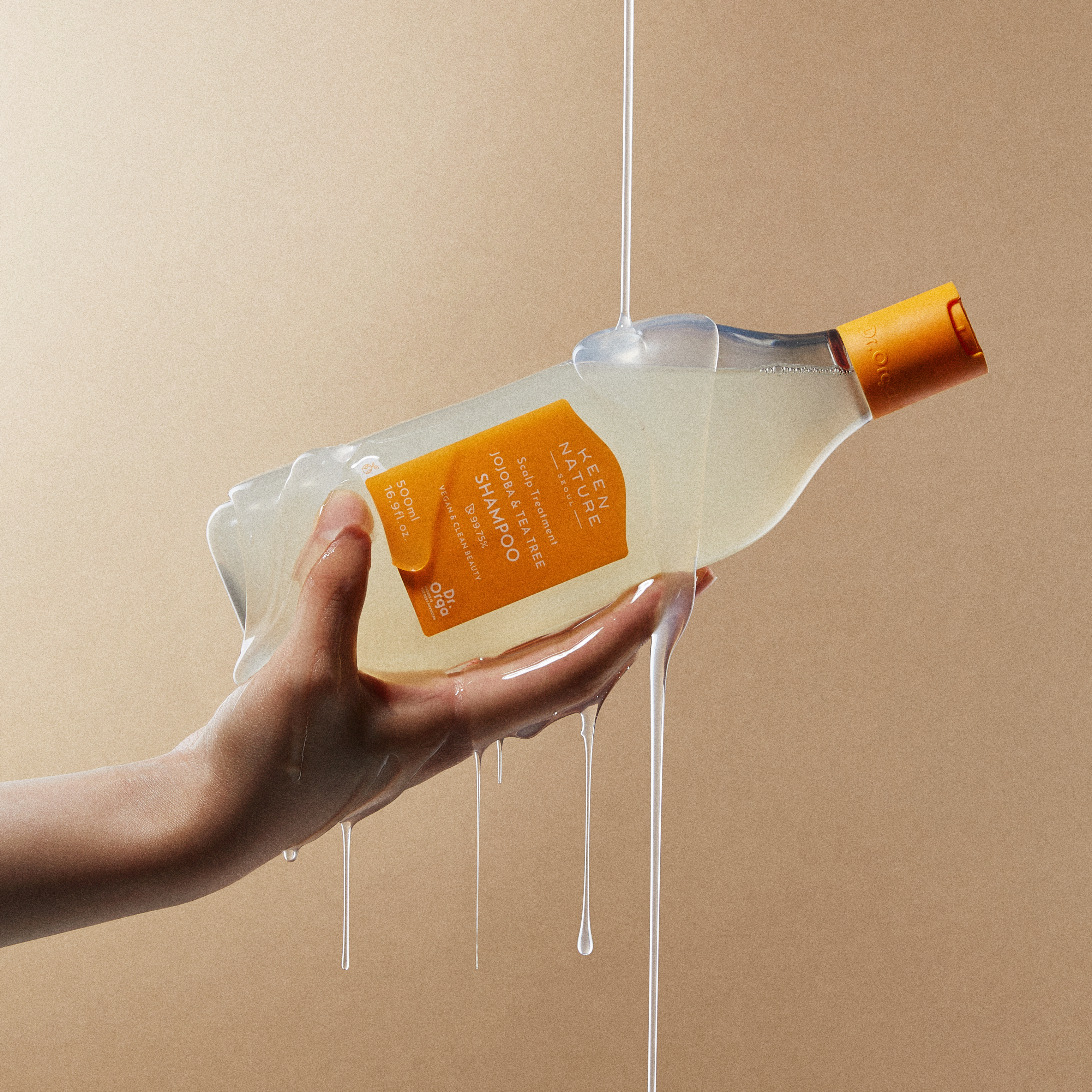 닥터올가 지성 두피 호호바 티트리 비건 천연 샴푸 무향, 500ml, 1개 [증정 이벤트 : 우드괄사] - 상세 이미지 2