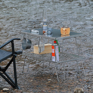 캠핑문 올스텐 멀티 필드랙 PRO 테이블 쿨러스탠드 팬히터 받침대 쿨러 ... 운동러 솔직 후기 | 실사용 리뷰 - 상품 이미지 4