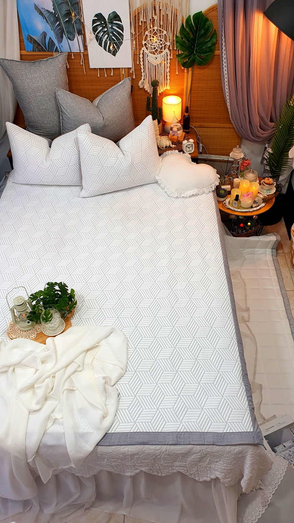 휴비스 듀라론냉감패드 여름 라지킹 이스턴킹 패밀리침대패드