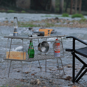 캠핑문 올스텐 멀티 필드랙 PRO 테이블 쿨러스탠드 팬히터 받침대 쿨러 ... 운동러 솔직 후기 | 실사용 리뷰 - 상품 이미지 3