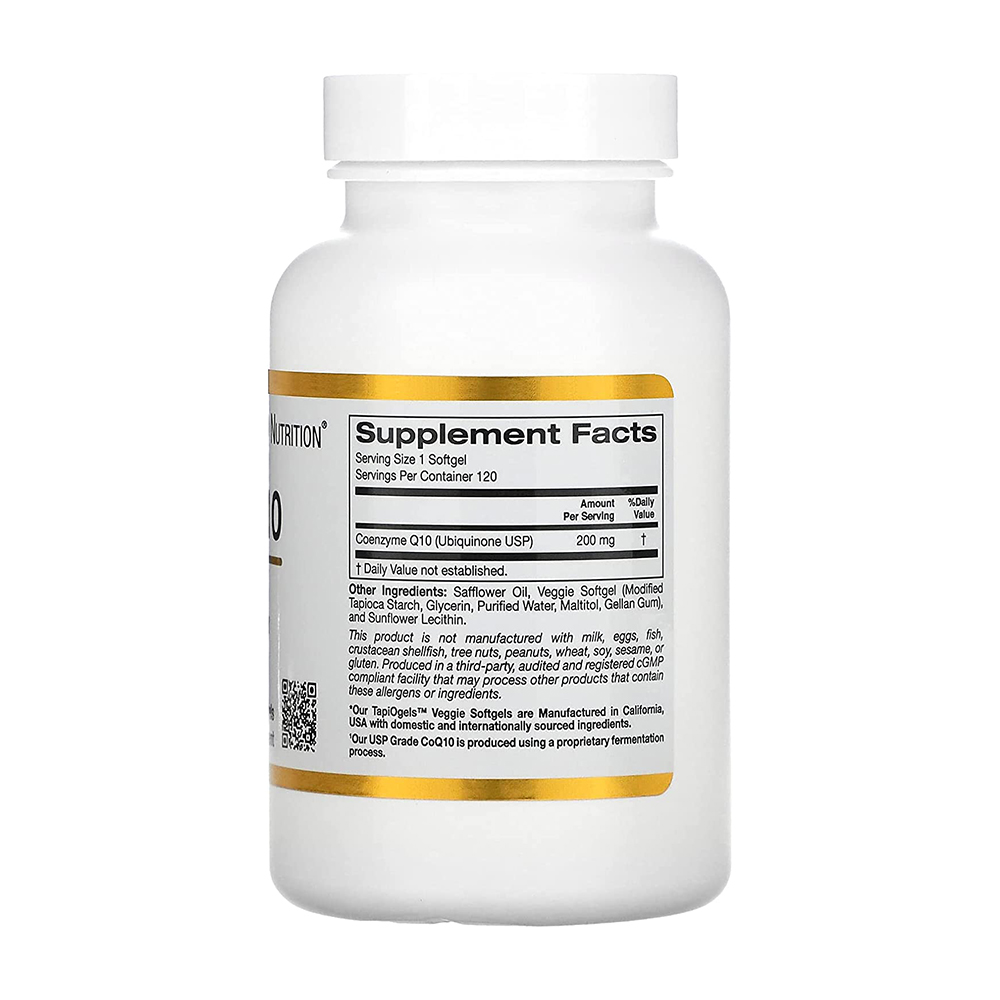 캘리포니아골드뉴트리션 CGN 코엔자임큐텐 CoQ10 200mg 120정 - 상세 이미지 2