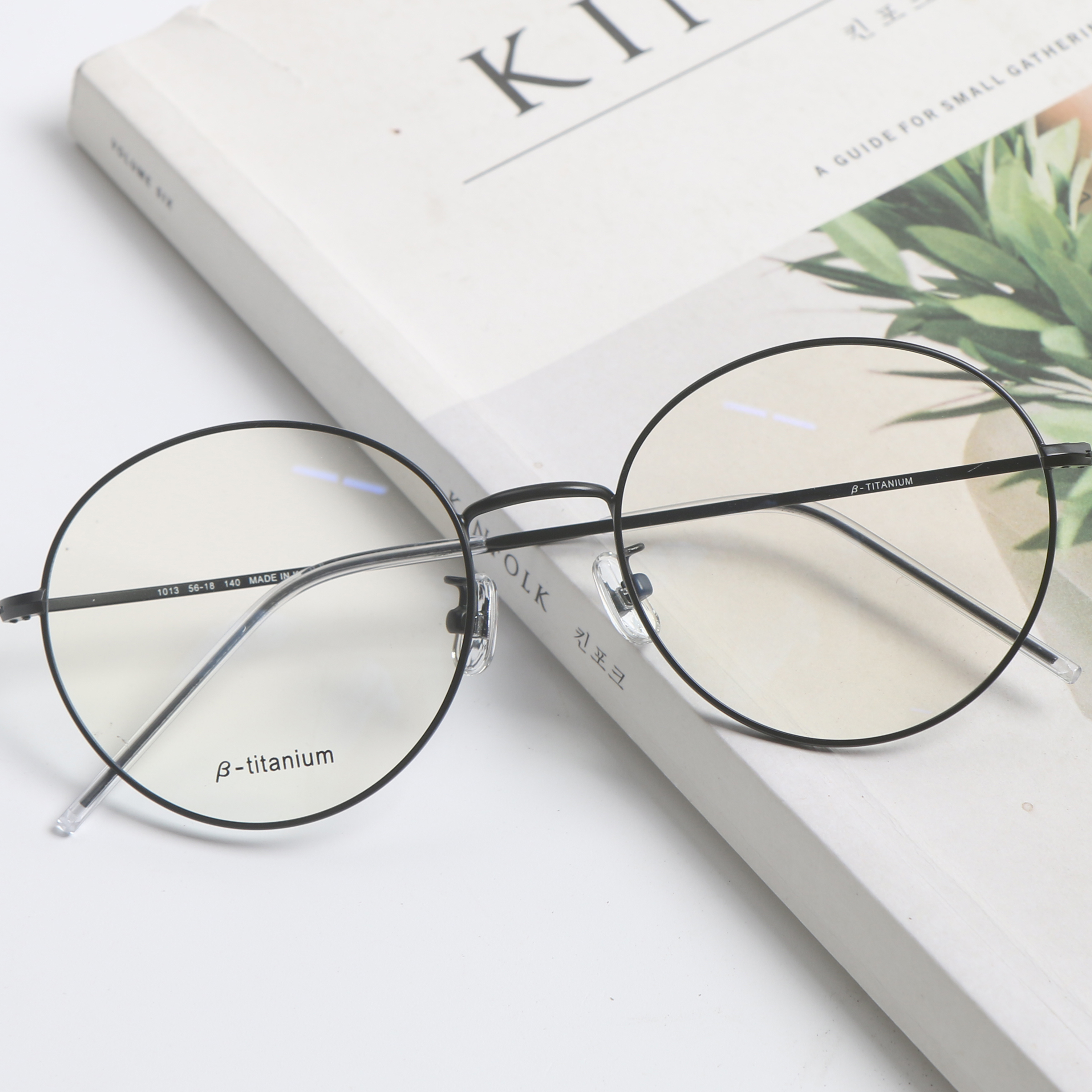 오버사이즈 동글이 베타 티타늄 대두 안경테 블루라이트 시력보호 전자파 자외선안경