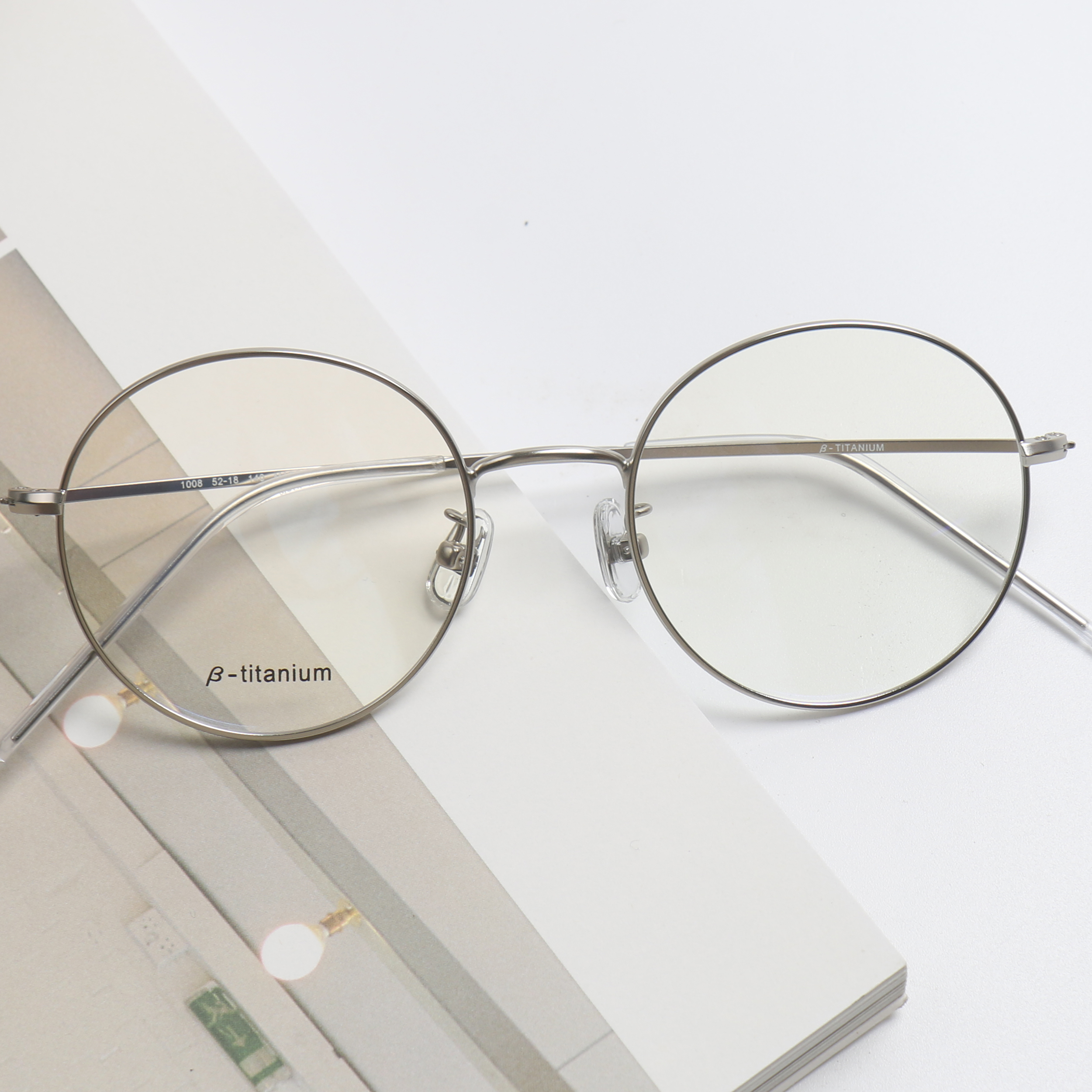 티타늄 안경테 남자 여자 블루라이트 차단 안경 변색 렌즈 전자파 자외선 금테