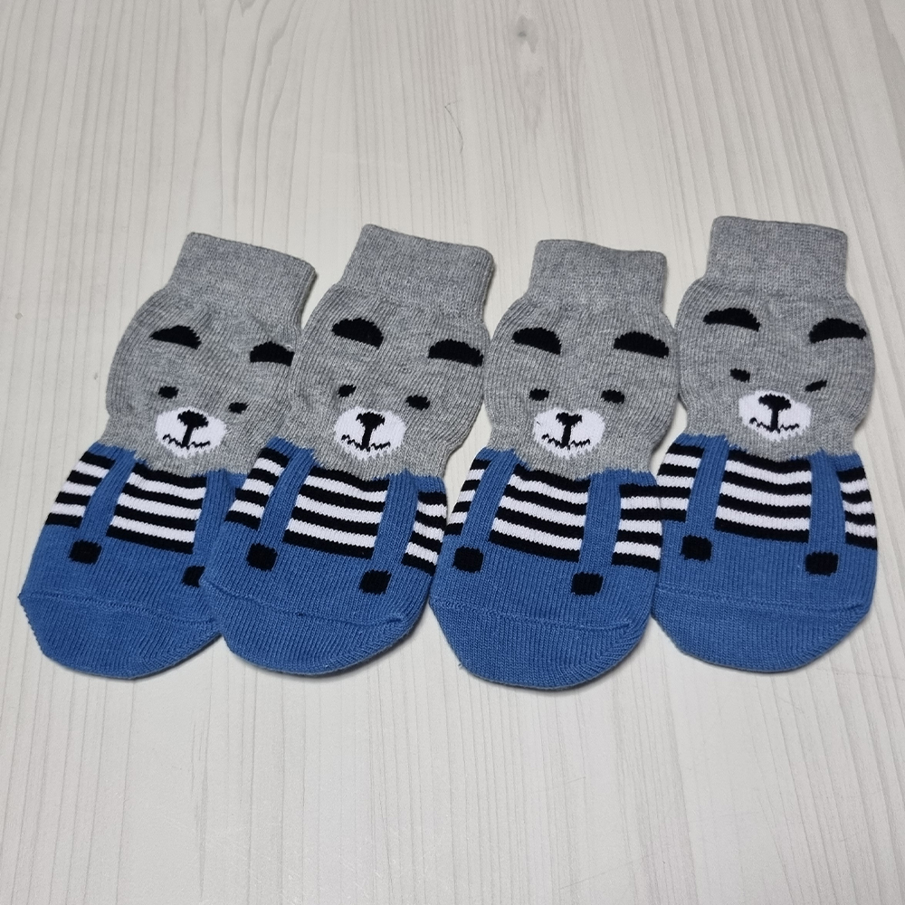 위드레오 대형견 중형견 미끄럼 방지 양말 슬개골 염화칼슘 발보호 옐로우, 2XL - 상세 이미지 4