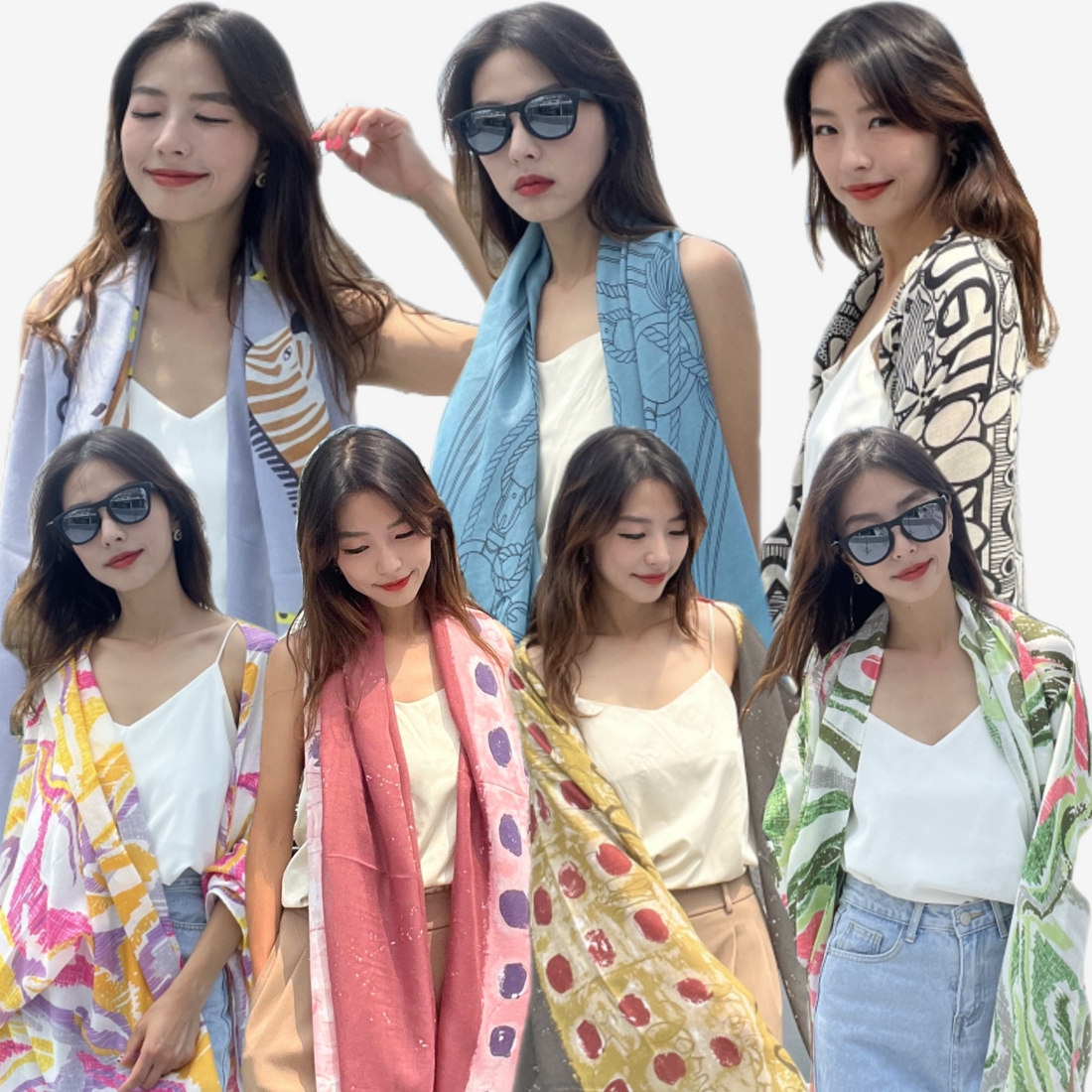 비키니 수영복 커버업 비키니숄 T타입 1+1 - 상품 이미지