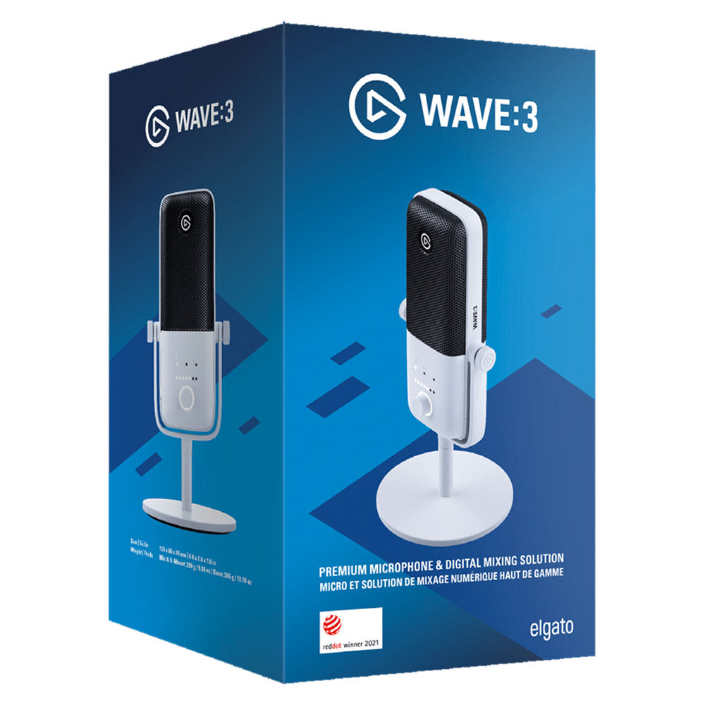 엘가토 웨이브 3 화이트 데스크탑 샷