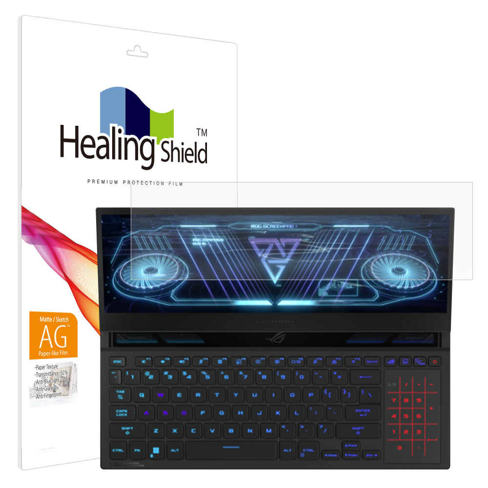 ROG 제피러스 듀오 16 GX650 보조 디스플레이 항균 종이질감 블루라이트차단 필름 - 상품 이미지
