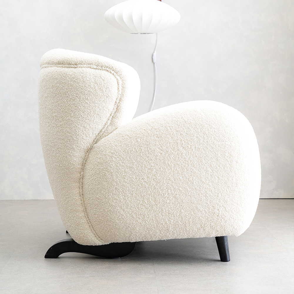 (희망일배송) 바비 양털 소파 편안한 부클레 패브릭 소파 +스툴Event