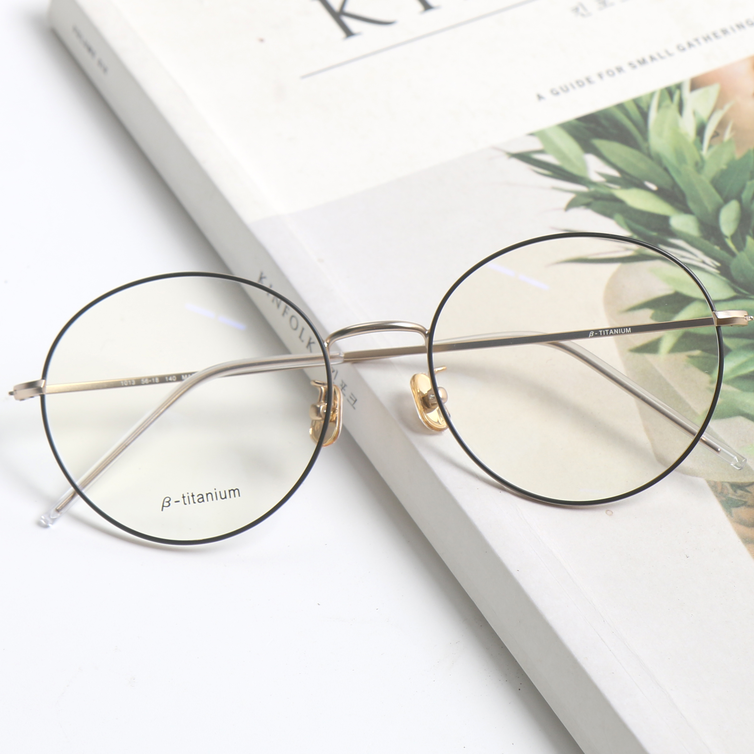 오버사이즈 동글이 베타 티타늄 대두 안경테 블루라이트 시력보호 전자파 자외선안경