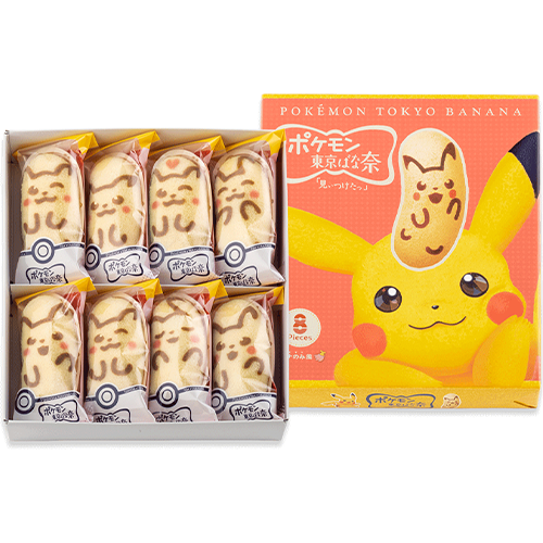 도쿄 바나나 포켓몬 피카츄 바나나 카스타드맛 8개입