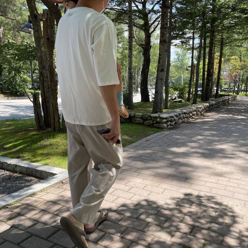 (파자마팬츠)자체제작 내츄럴팬츠 엄마 아빠 커플룩 시원한 긴바지 상세 이미지 32