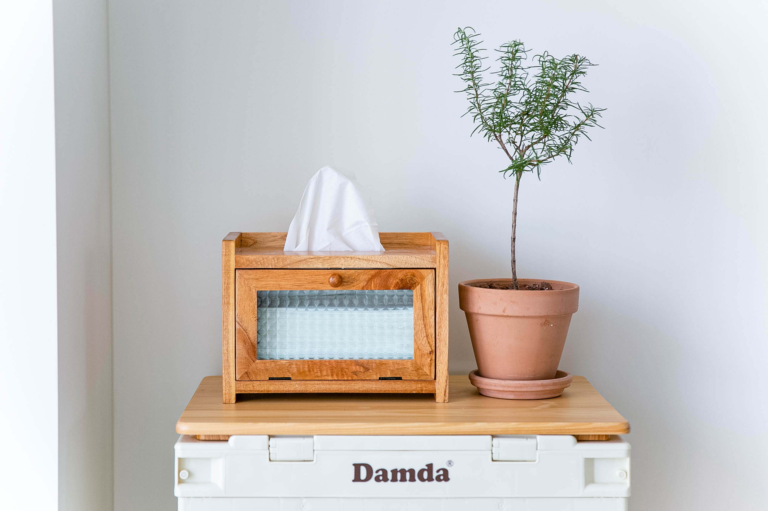 우드 티슈케이스 휴지 각티슈커버 원목 화장지 티슈박스 라탄소품 거실 침실