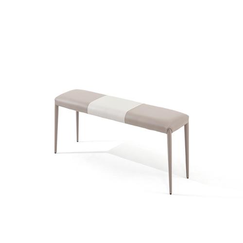 스코나 노틸러 가죽 2인 벤치 의자 1050