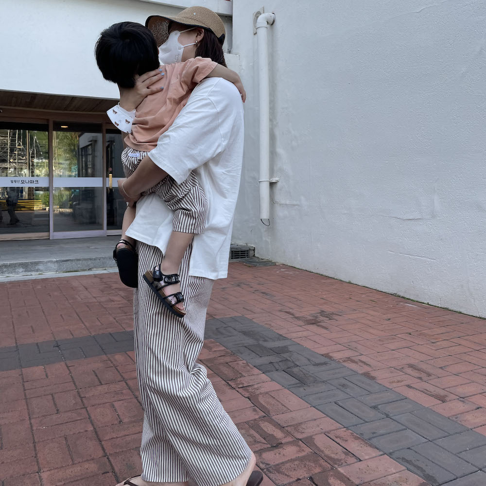 (파자마팬츠)자체제작 내츄럴팬츠 엄마 아빠 커플룩 시원한 긴바지 상세 이미지 2