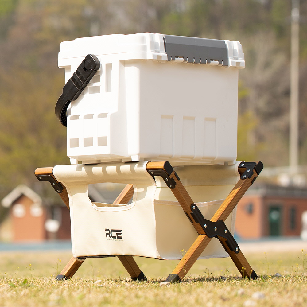 로티캠프 캠핑 쿨러 스탠드 팬히터 워터저그 받침대 포켓 PCC-329-가방포함