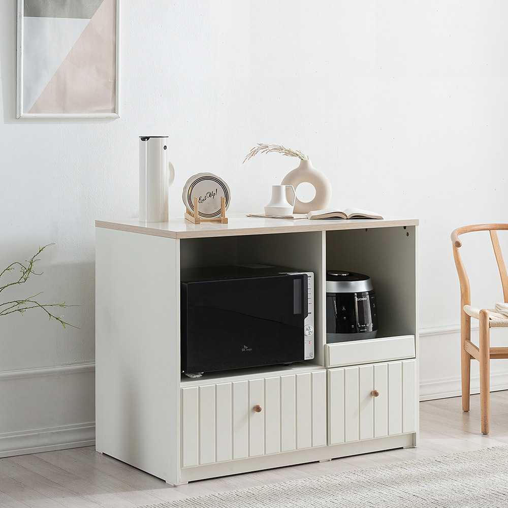 퐁듀 전자렌지 수납장 1000