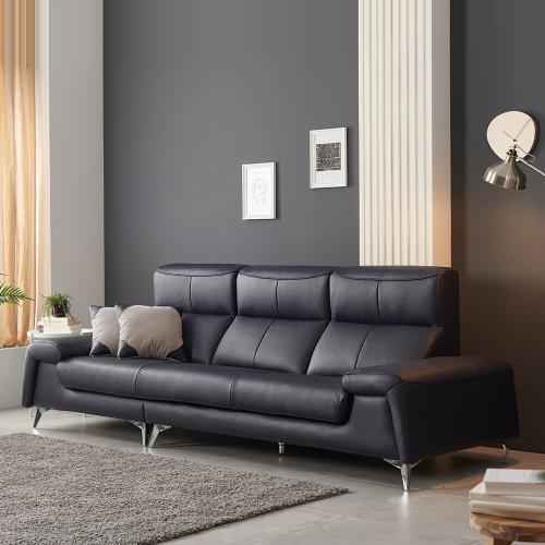 스코나 커스터 천연 통가죽 4인 소파