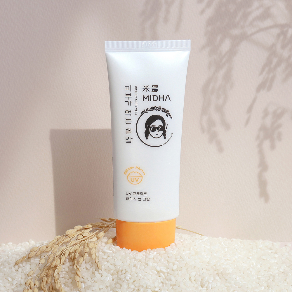 미다 라이스 UV 프로텍트 선크림 50ml + 쌀뜨물 톤업크림 50ml 2종 세트 - 상세 이미지 2