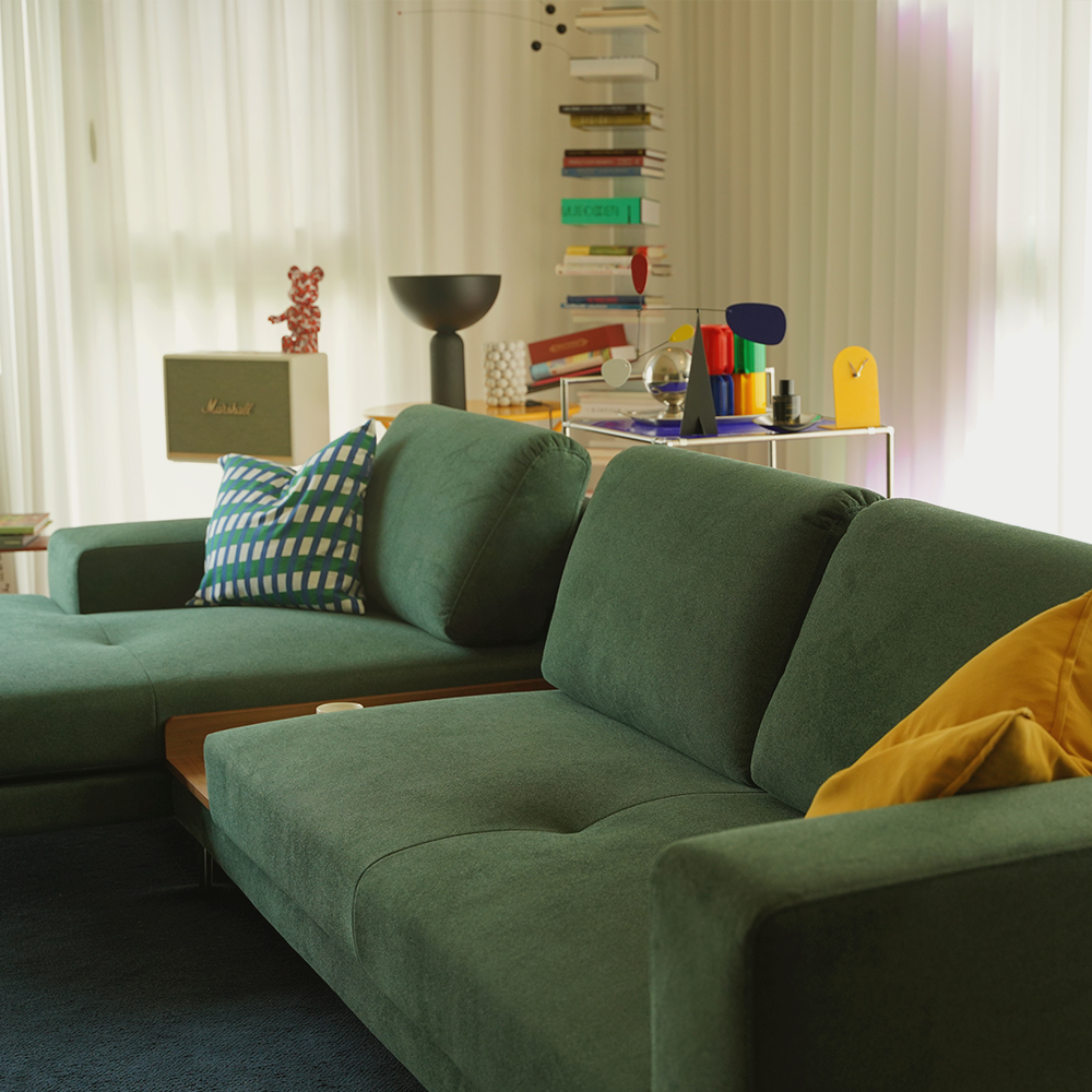 모빌리 기능성 패브릭 이지클린 방수 에코브릭 울트라 4인용 소파 주문제작 이정현소파