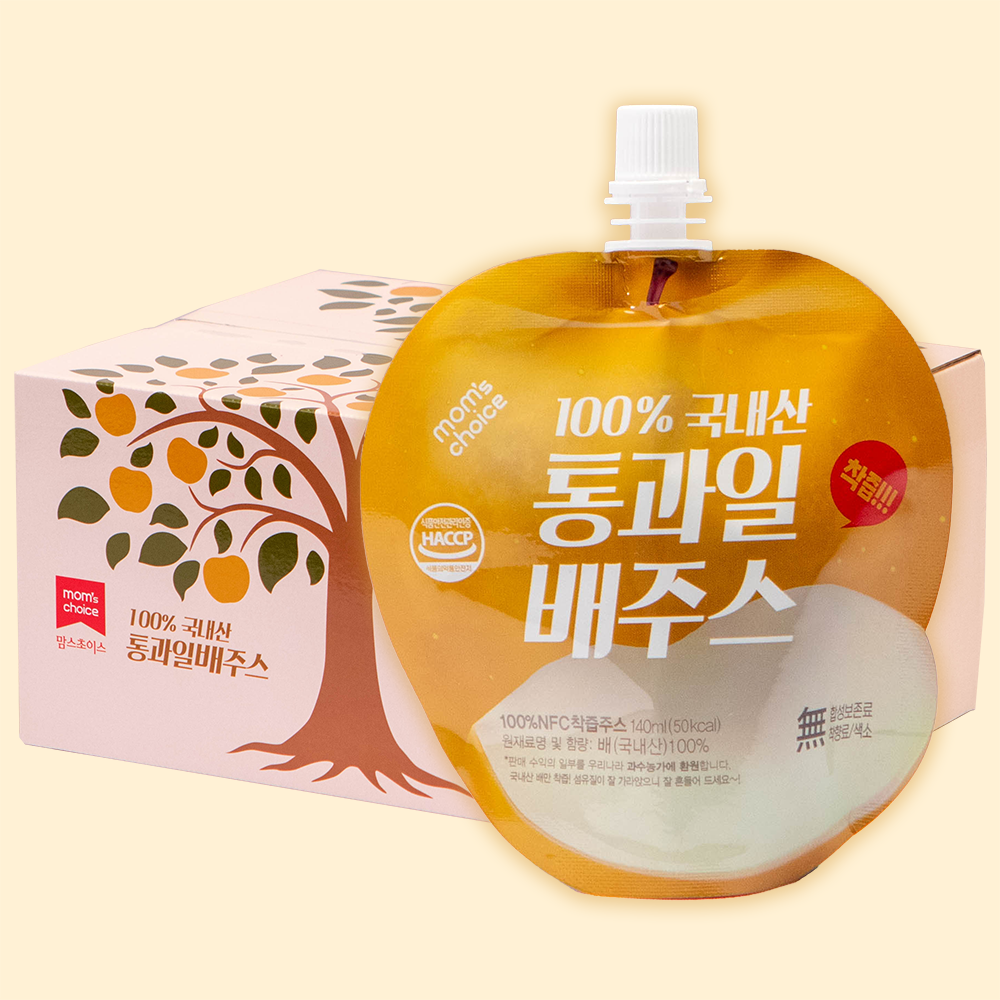 맘스초이스 통과일 배주스 140mlx40팩