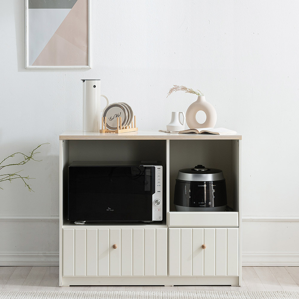 퐁듀 전자렌지 수납장 1000